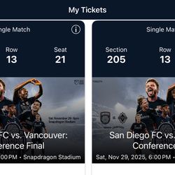 San Diego FC vs Vancouver Conference Final Tickets