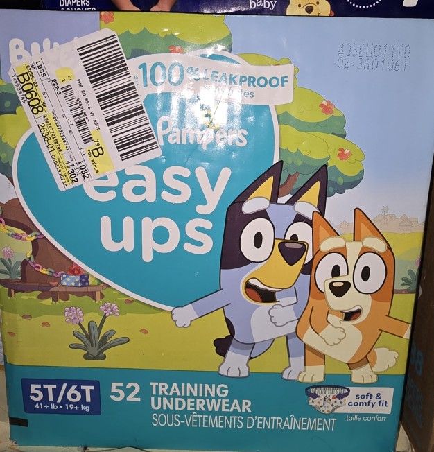Easy Ups Bluey Pampers 5t 6t