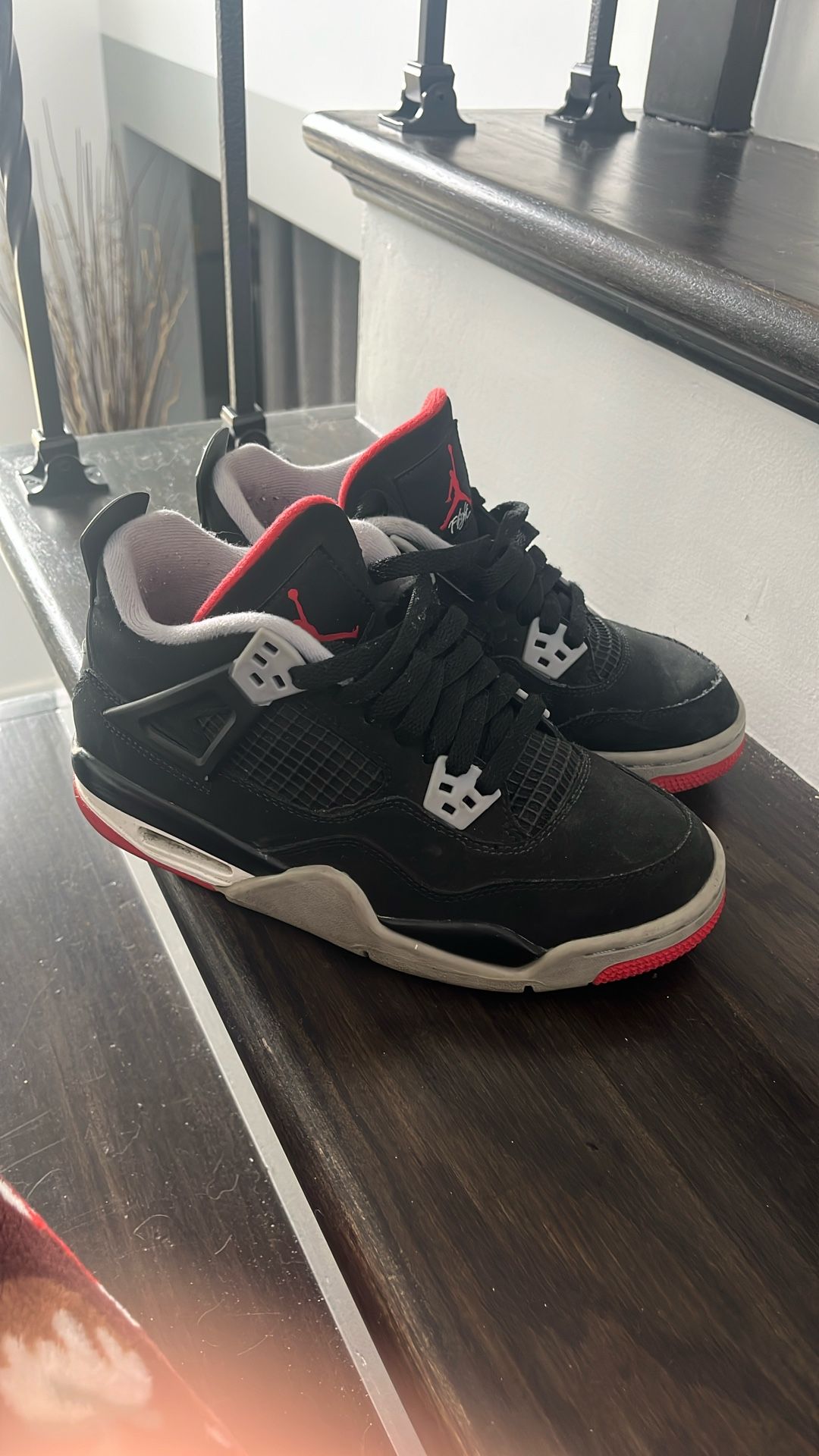 Jordan 4 Red And Black Cement