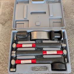 Heavy Duty Auto Body Hammer and Dolly Kit, 7 Piece