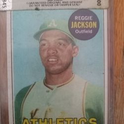 Reggie Jackson 1969 Mvp Rookie Card Topps #260