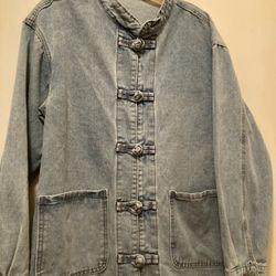 Chinese Style Denim Jacket Chest 40”Long 27” 