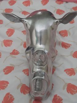 Metal Rhinoceros Head