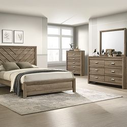 💥SUPER DEAL💥7pc Queen/Full Bedroom Set
Take it home with $39down 
Hablamos Español Y Financiamos🙋