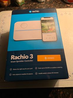 New Rachio smart sprinkler controller 8 zones - reduced