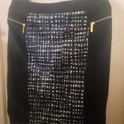 Michael Kors Black & White Skirt
