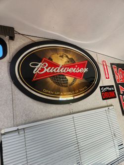 Large Budweiser mirror