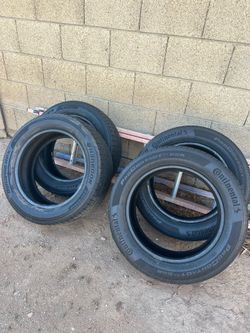 Set of 235/55R18 Tires Continental and Hankook