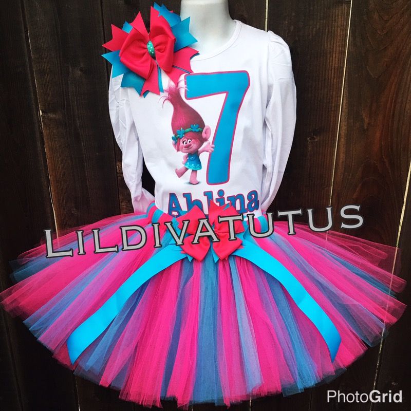 Trolls tutu set