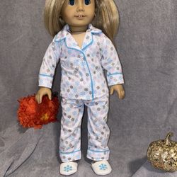 American Girl Just Like You JLY 18" Doll #27 with Carpatina pajamas outfit 