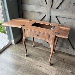 Sewing Table / Side Table - Solid Wood