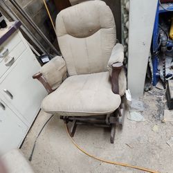 Antique Chair And Foot Rest