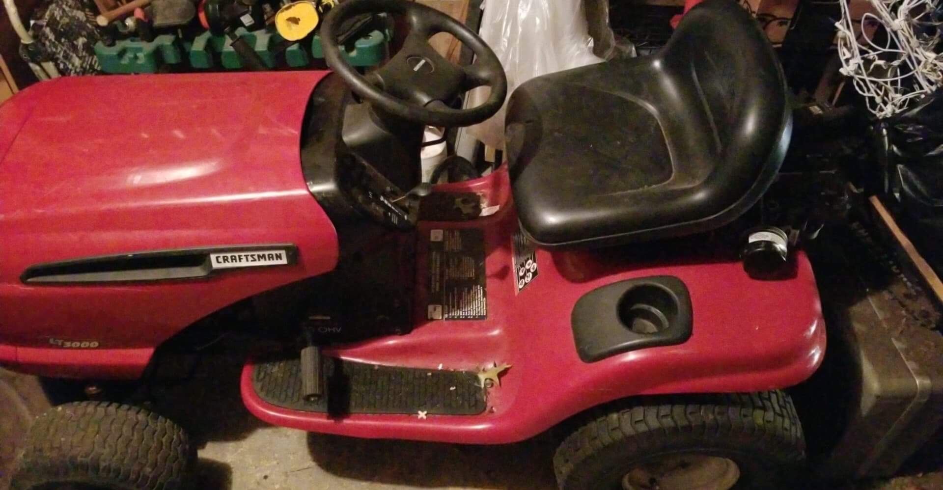 Craftsman lt3000 for parts no motor