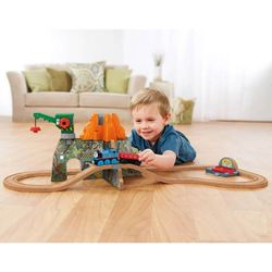 Thomas the train and Friends Wooden Tracks Volcano Park Deluxe Train Set