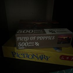 puzzles and pictionary game