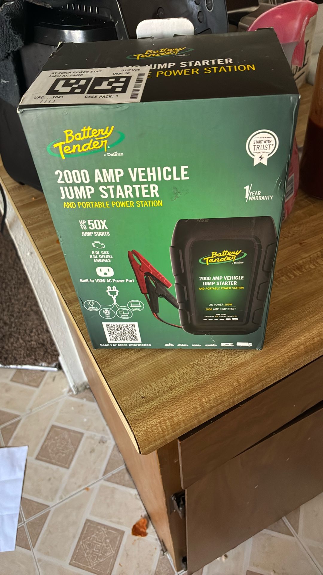 Battery Tender 2000 Amp Vehicles Jump Starter