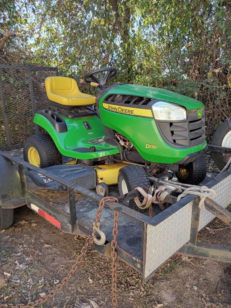 JD 110 For Parts Or Repair,Does Not Run,Excellent Body And Deck.