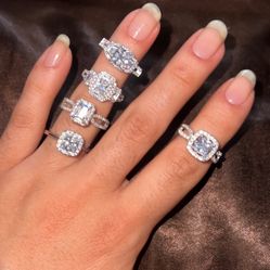 Pure .925 Silver Cubic Zirconia Ring