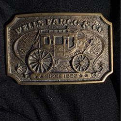 Antique Collectible Wells Fargo Metal Buckle
