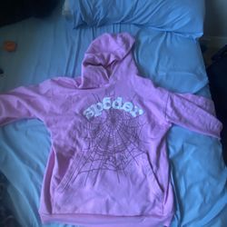 pink Spider Hoodie Size L