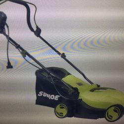 SUN JOE MJ400E ELECTRIC LAWN LAWN MOWER 14 INCH  3 POSITIONS 9.2 GAL COLLECTION BAG…OPEN BOX ITEM RETAILS AT 199.95 PLUS TAX