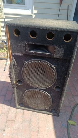 Beat up but functional 2x15 pa/bass cabinet