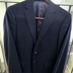Size 41 Regular Men’s Hart Schaffner Marx Black Wool Suit Jacket