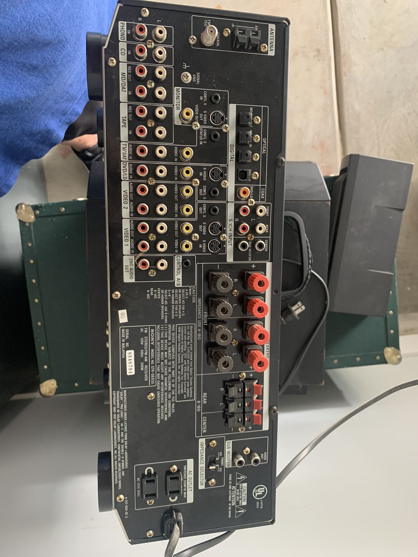 Sony STRDE935 receiver and 5 speakers for Sale in Brookfield, IL OfferUp