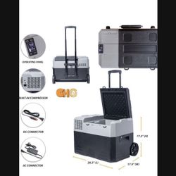 Electric Cooler Portable Retrigerator Freezer Compact Vehicle Car Fridge freezer Electric Cooler for Car, RV, Vehicle, Boat, Home Use, Travel, Camping