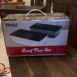 Parini Loaf Pan Set glazed non stick stoneware
