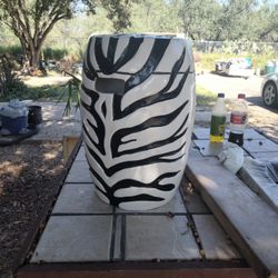 Nice Zebra Stool, For Collection Even To Sit On It Very Sturdy , Just Redoing My Home