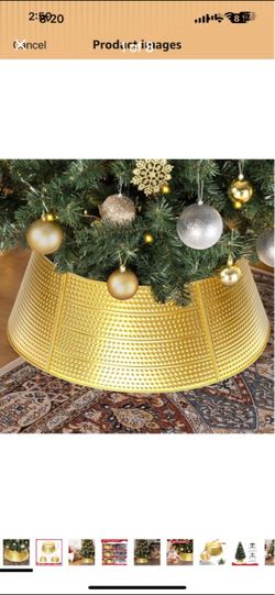 Gold Christmas tree collar