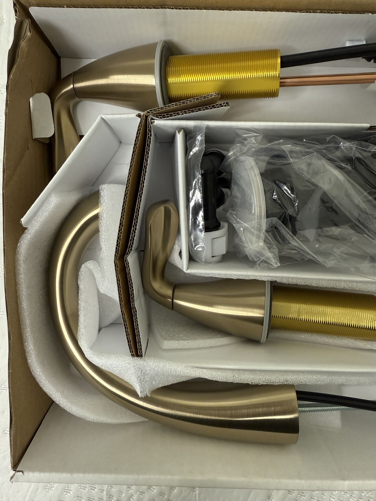 Delta Arvo 8” Widespread Bathroom Faucet Gold