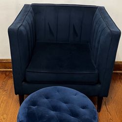 Accent Chair and Ottoman