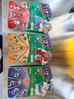 Vintage 1990 Super Star Collectible Action Marbles - Set of 3