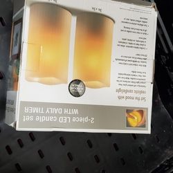 2 Pcs Candle LED SET