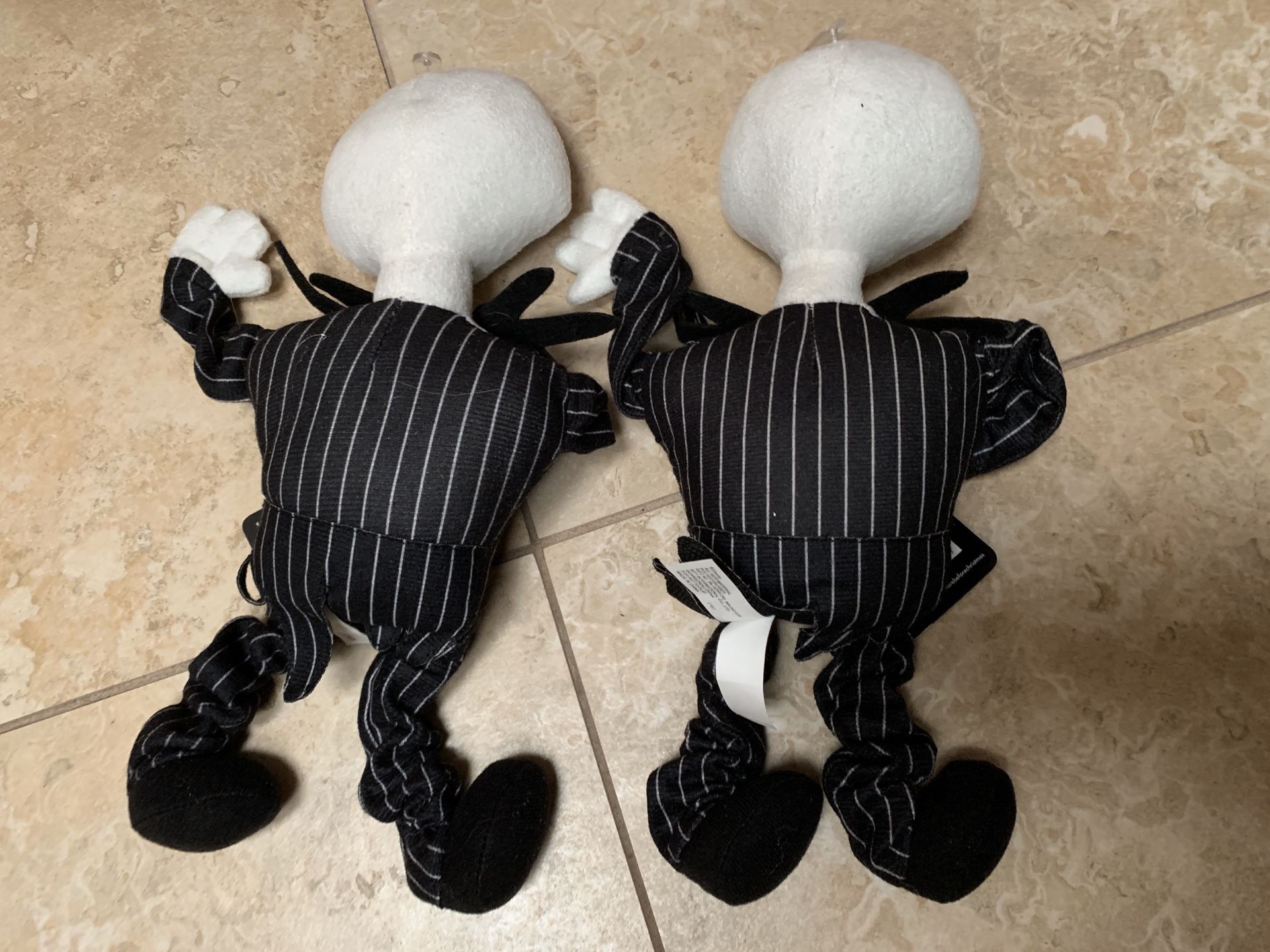 (2) Nightmare Before Christmas Jack Skellington Dog Toy