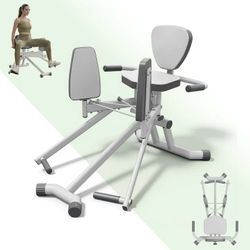 Syedee Hip Abductor Machine, 3 Adjustable Resistance Hip Abduction Machine, Enlarged Lumbar Pad & Seat Booty Workout Machine for 350LBS Weight Capacti