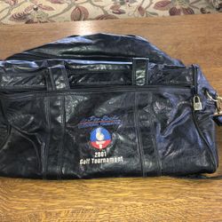 Large Leather Duffel Bag 21 Inches Long