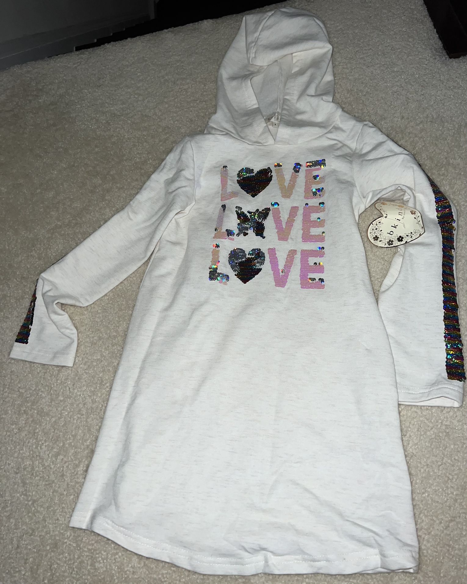 Girls Hooded Dress - New
