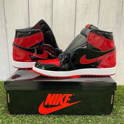 Jordan 1 High Patent Og Bred Size 13 