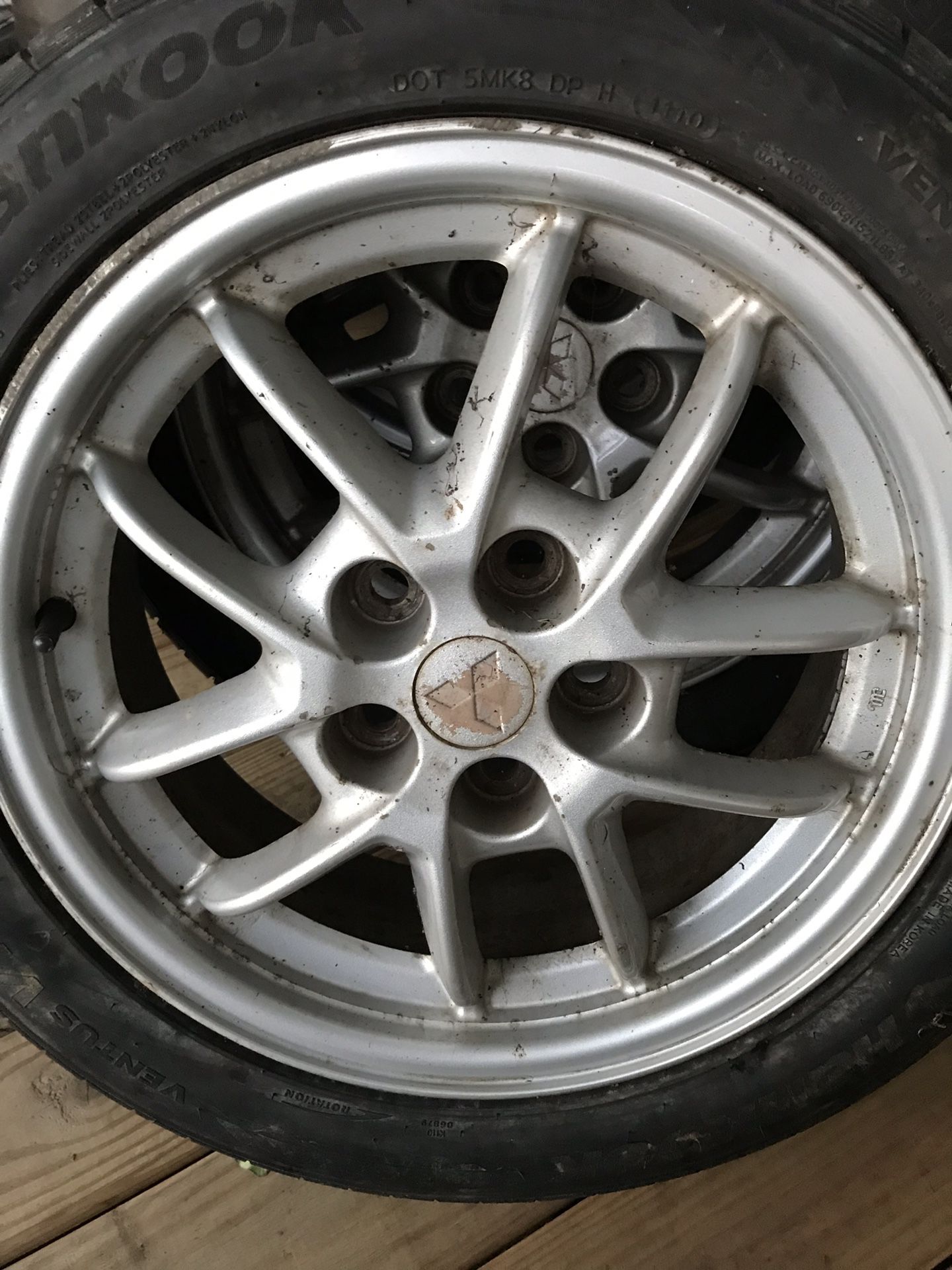 17” Mitsubishi eclipse rims and tires