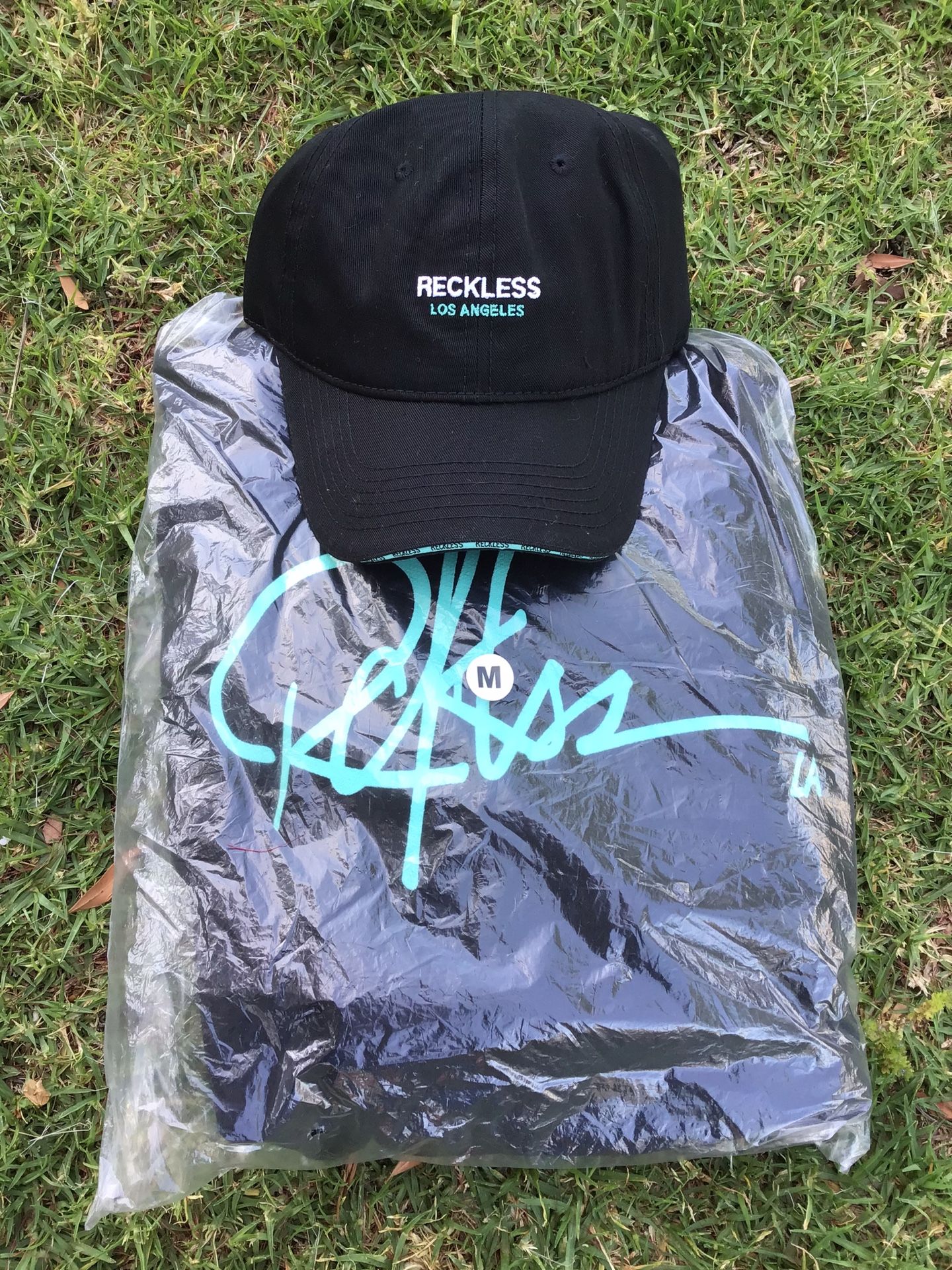 Young And Reckless Mens Clothing Black Ice Blue Hoodie Strapback Hat Reckless Los Angeles Womens Sweaters Medium One Size Hats