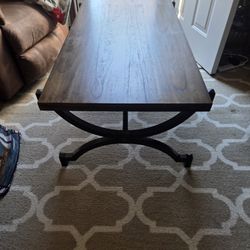 Wood Top Coffee Table