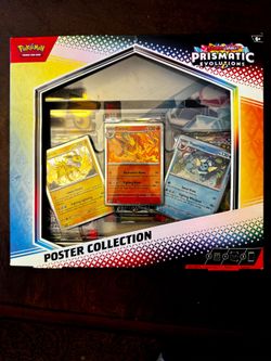 Pokemon Scarlet & Violet Prismatic Evolutions Poster Collection NEW SEALED $45