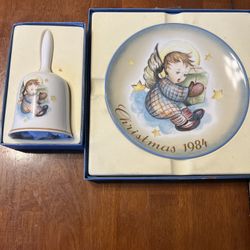 Hummel Collectible Bell And Plate