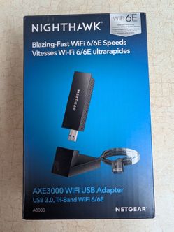 NIGHTHAWK AXE3000 WiFi USB Adapter