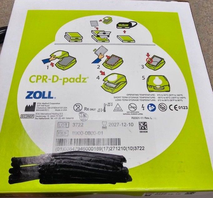 AED Defibrillator Pads (Zoll) - CPR-D-padz for AED (2 Available) (NEW)