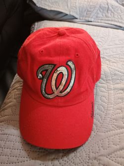 Washington Nationals women's red sequined cap