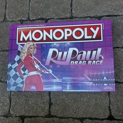 Monopoly RuPaul’s Drag Race Open Box Never Used 